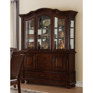 Kingstown Home 61'' Wide Solid Wood China Cabinet | Wayfair